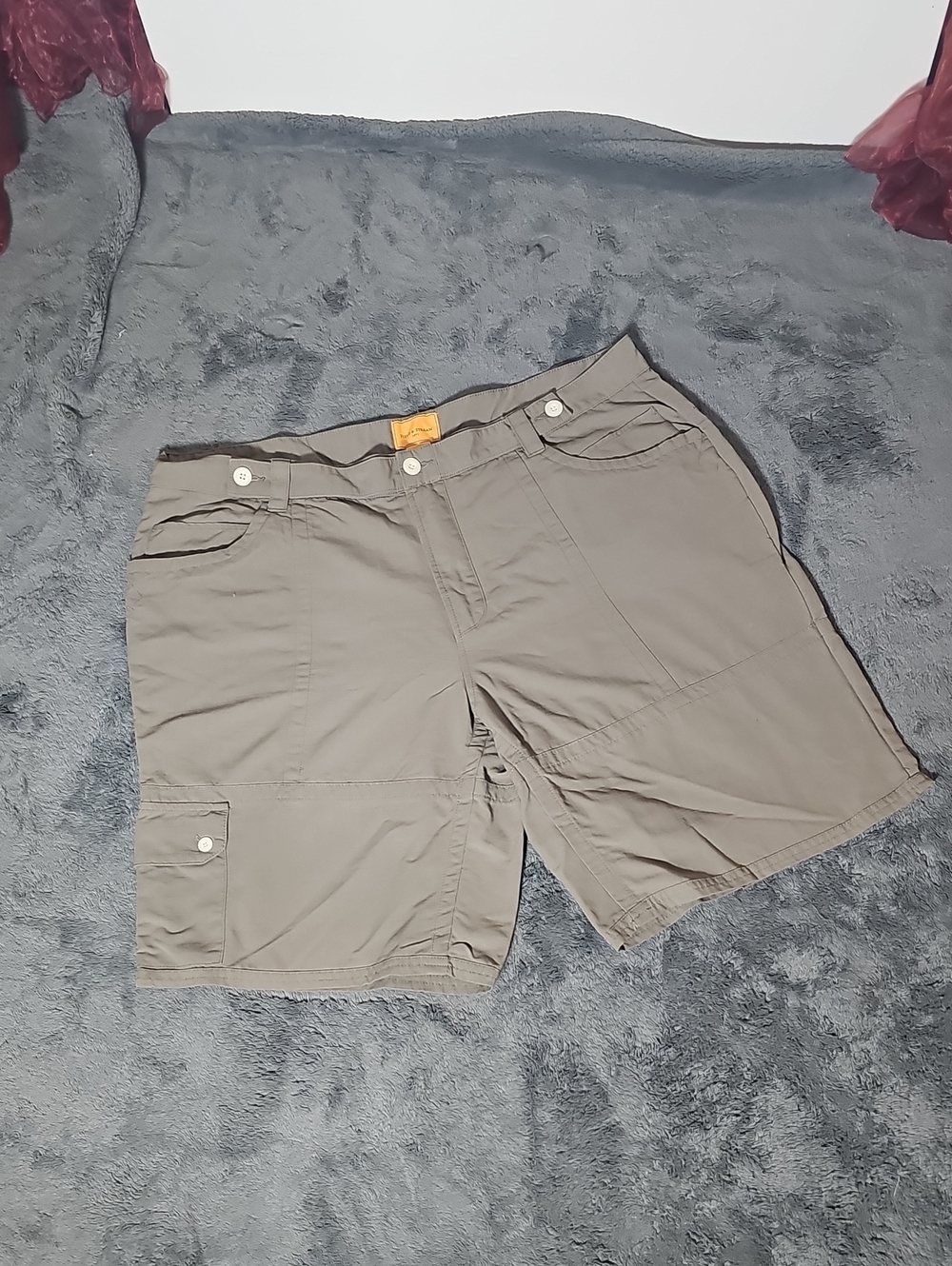 Field and Stream 100% Nylon Quick Dry Outdoor Utility Cargo Shorts Mens Size 38